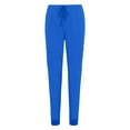 thumbnail image 5 of Women's Essential Scrub Set Cool Stretch Jogger Scrub Top and Pant (XX-Large, True Royal Blue), 5 of 6