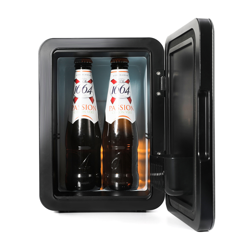 Uber Appliance Uber Chill 2.0 Dry Erase White Board Personal Mini Fridge 4 Liter 6 Can Thermoelectric - (Black)
