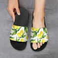 thumbnail image 6 of GZHJMY Stylish Slides for Women Men, Yellow Vintage Lemon Soft Flexible Slip-on Sandals Slippers, 6 of 7