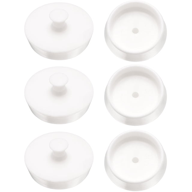 6Pcs Tapón de desagüe, Tapón de bañera de silicona de 1-31/32" a 2-3/32" con mango para lavandería, fregadero, cubierta de lavabo