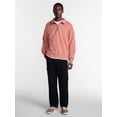 thumbnail image 2 of No Boundaries Boxy Fit Quarter Zip Fleece Sweatshirt with Long Sleeves, Men's XS-4XLT, 2 of 5