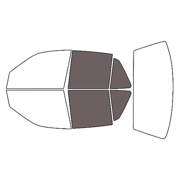 Rvinyl Window Tint Kit Compatible with Pontiac Grand Am 1992-1998 (Sedan) - Back Precut Kit - 35%