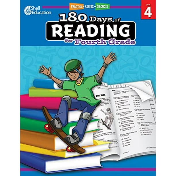 180 Days of Reading: Grade 4 - Daily Reading Workbook for Classroom and Home, Reading Comprehension and Phonics Practice, School Level Activities ...