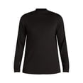 thumbnail image 5 of George Men's and Big Men's Interlock Mock Neck Shirt with Long Sleeves, Sizes S-3XL, 5 of 5