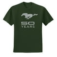 thumbnail image 2 of Wild Bobby, Ford Mustang Logo 50 Years Vintage Emblem, Cars and Trucks, Men Graphic Tee, Forest Green, 4X-Large, 2 of 4