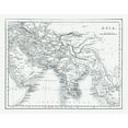 thumbnail image 3 of Oxford 14x12 Black Modern Framed Museum Art Print Titled - Asia - Oxford 1828, 3 of 5