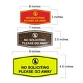 thumbnail image 2 of Fancy No Soliciting Please Go Away Sign (Navy Blue / White) - Medium, 2 of 5