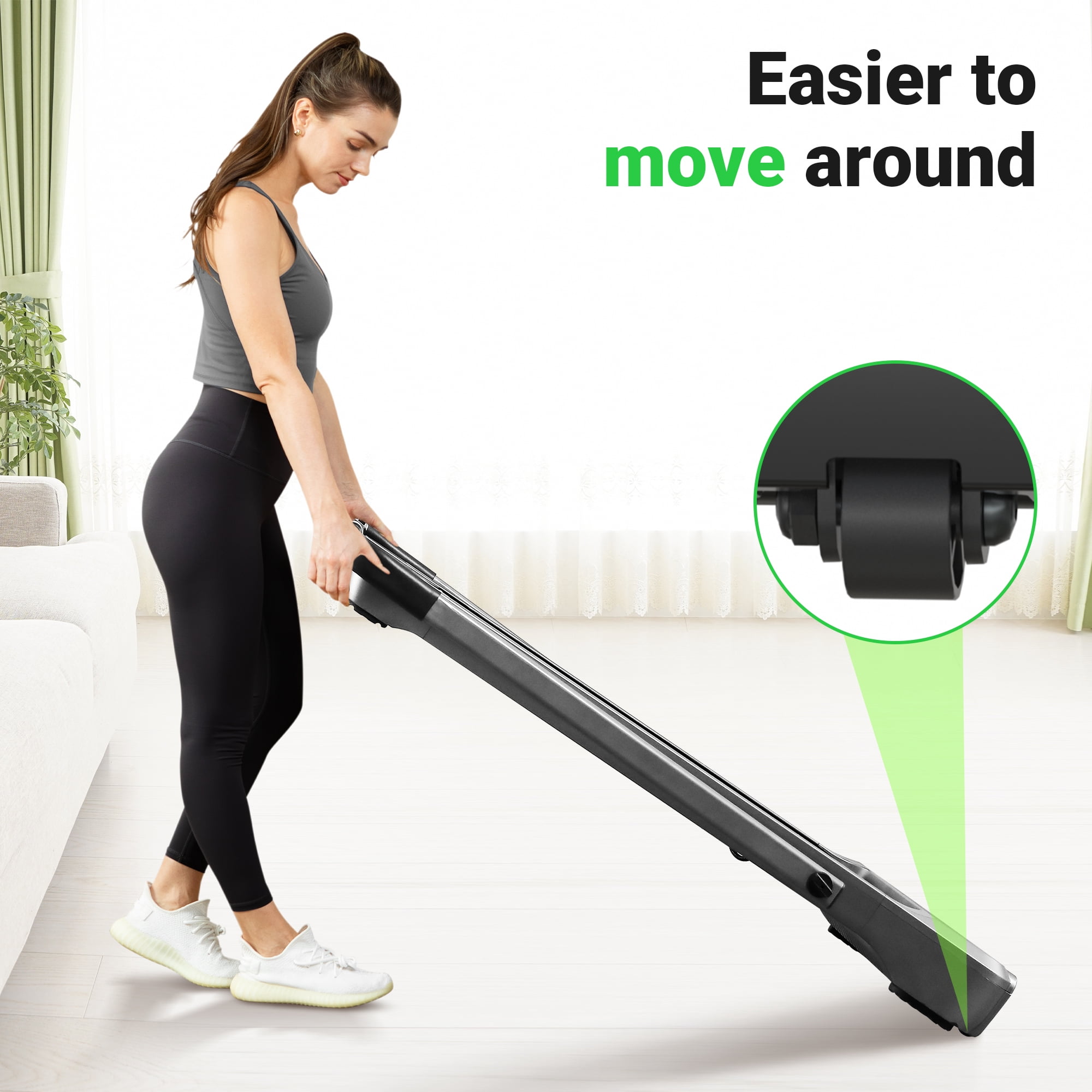 Foldable Treadmill, COFUNOK 2-in-1 Walking Pad 3.0HP Under Desk Treadmill, Widened 18.1 inche Running Belt,Speeds 0.5-8Mph Exercise Treadmill 350 lbs Capacity with App Connection, Remote