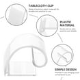 thumbnail image 2 of HONMEET Clear Plastic Tablecloth Clips, Non- Table Cover Holders for Indoor and Outdoor Use, for Home and Patio, 2 of 8