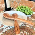 thumbnail image 2 of Gastro Chic 2 Piece Olive Wood Salad Server Set, Spoon and Fork, Mediterranean Olive Wood, 11 3/4 Inches Long, 2 1/4 Wide, 2 of 4