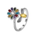 thumbnail image 1 of Minnieouse Anillo ajustable de apertura para mujer, anillos de decoración de circón de flores personalizados, joyería decorativa para fiesta de Festival Ropa, zapatos y accesorios Miscelánea Minnieouse AP018267-00B, 1 of 6