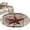 brown, variant on Round Area Rugs Collection 4 Ft, Texas Star Retro Non-Slip Residential Carpet, Red Wooden Berry Vintage Indoor Crawling Mats Runner Rugs for Living Room/Dining Room/Bedroom