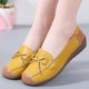 thumbnail image 5 of Zapatos Casuales de las Mujeres Suaves de Cuero Falso Deslizamiento Superior en Mochilas Cómodos Zapatos Planos de la Sola Plana de las Mujeres, 5 of 9