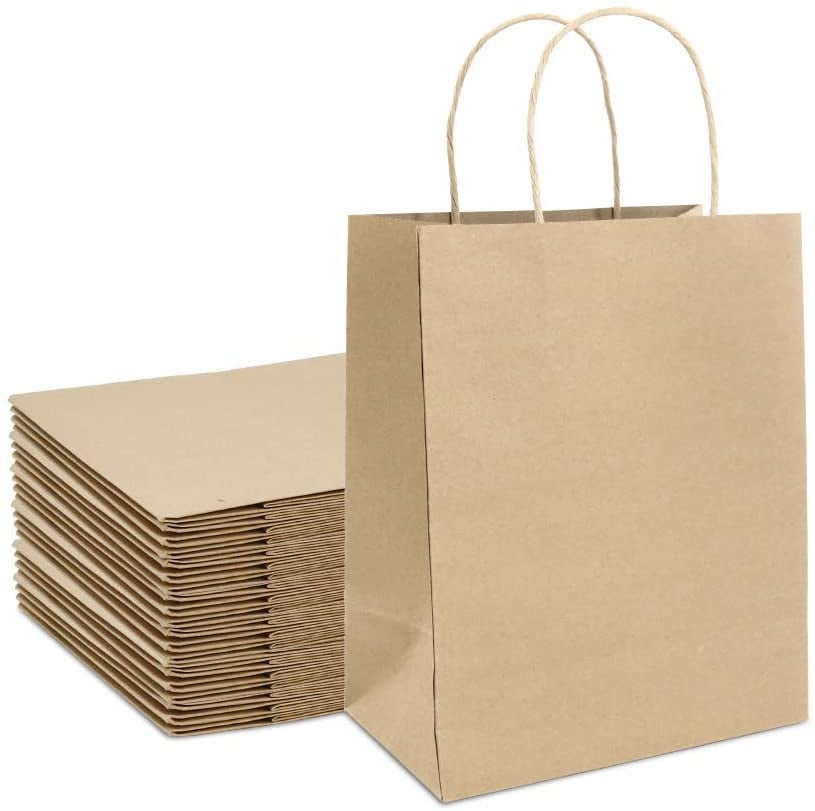 100 Wedding Lolly Small Brown Kraft Paper Bags Engagement Party Baby Shower Hens 