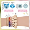 thumbnail image 2 of 80 cuentas de madera con forma de cabeza de oso, 2 estilos, 25/26/27 mm, agujero grande, cuentas espaciadoras de madera natural para pulseras, colgantes y manualidades, agujero de 5/6 mm., 2 of 6