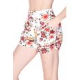 thumbnail image 2 of Buttery Smooth Fresh Spring Floral Plus Size Harem Shorts White 2XL/3XL, 2 of 2