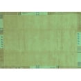 thumbnail image 1 of Ahgly Company Indoor Rectangle Abstract Turquoise Blue Modern Area Rugs, 8' x 10', 1 of 4