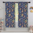 thumbnail image 5 of Blackout Kids Curtains,Blue Christmas Candy Cane Pattern Childrens Insulated Curtains Set Of 2,Bedroom Essentials,Toddler Room Decor 42"x63", 5 of 5