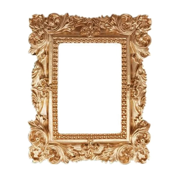 Mini porte-photo d'image baroque d'or de style rétro de cadre d