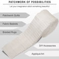 thumbnail image 4 of Soimoi Solid Jelly Roll Fabrics for Quilting 40 Strip 1.5" Cotton Strips Bundles, Perfect Quilting for Craft Project, Precut Quilt Fabirc, Cotton Strips for Home Decor, Rugs - Classic White, 4 of 7