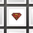 thumbnail image 4 of Gallery Pops DC Comics Superman - S-Shield Comic Mosaic Logo Wall Art, White Framed Version, 12" x 12", 4 of 5