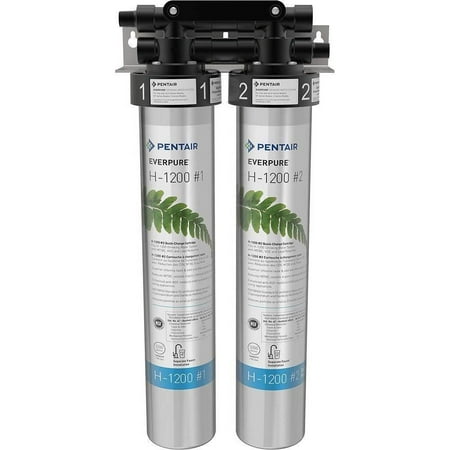 Pentair Everpure H-1200 EV928200 Undersink Drinking Water Dual Filter System