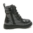 thumbnail image 4 of Boy Girls Ankle Boots Lace up Combat Boots Black Size 12 Little Kid, 4 of 7