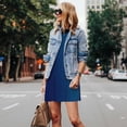 thumbnail image 4 of Fotbe teal blue Vestido de Verano sin Mangas para Mujer – Vestido Midi Línea A, Estilo Camiseta Floral, Vestido Playero Casual y Fluido, 4 of 7