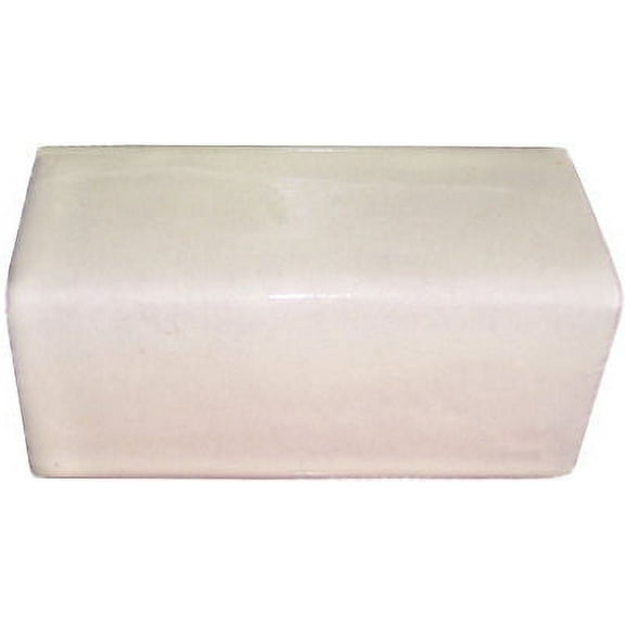 Mexican White Talavera Clay V-Cap, Set of 5 pcs