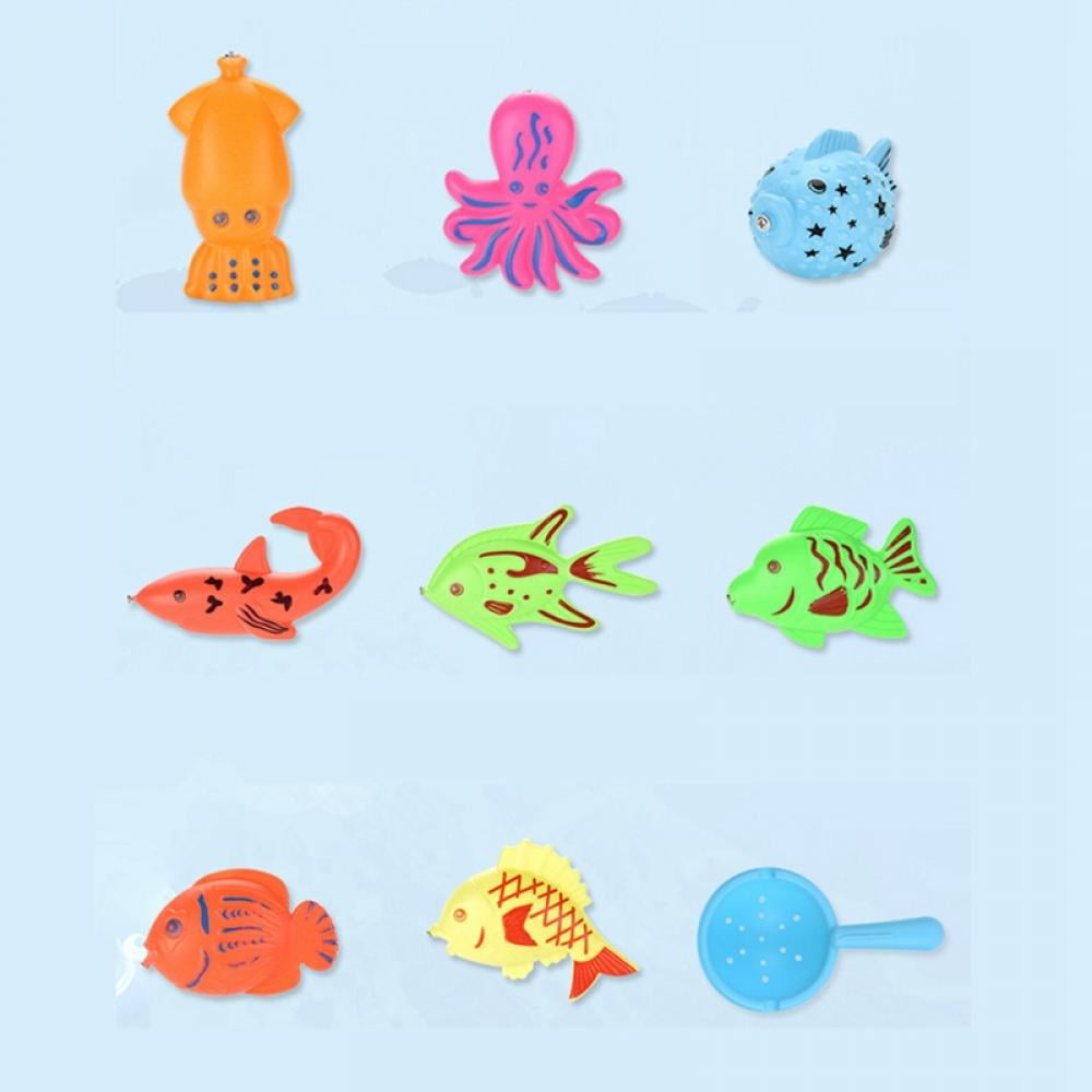 Kids Water Table Fishing for Toddlers 3+ Outdoor Playhouse Outdoor Toys 28PCS Water Toys（Note：Blue and Yellow Are Shipping Random）