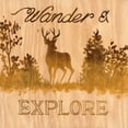 thumbnail image 2 of Fisk, Arnie 15x15 White Modern Wood Framed Museum Art Print Titled - Wander and Explore, 2 of 4
