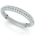 thumbnail image 2 of Pompeii 1.10ct Pave Diamond Eternity Wedding Ring 14K White Gold Lab Grown (FG,VS), 2 of 3