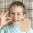 thumbnail image 4 of MasteelfCA 2pcs Infant Teeth Containers Baby Memorial Boxes Wooden Teeth Holders Kids Accessory, 4 of 7