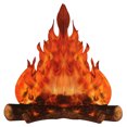thumbnail image 2 of TheFound 3D Flame Decorative Cardboard Artificial Bonfire Coated Paper, 2 of 5