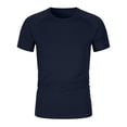 thumbnail image 4 of UngA Boys T-Shirts Summer Kids Toddler Crewneck Shirts Casual Tops Tees (Navy,3-4 Years), 4 of 7