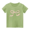 thumbnail image 2 of Rbaofujie T-Shirts Graphiques pour Filles Manches Courtes Col Rond T-Shirts Décontractés Hauts d'Été Mignons Vêtements, 2 of 3