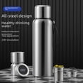 thumbnail image 2 of Termo portátil inteligente de gran capacidad para taza de agua de acero inoxidable 316, para exteriores, para fitness, té, separación de agua, 2 of 5