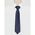 thumbnail image 2 of CORBATA DE HOMBRE DE PATRÓN A CUADROS SÓLIDO INSPIRAR CHIC PARA EL DÍA DEL PADRE, CORBATAS FORMAL DE NEGOCIO, TAMAÑO ÚNICO, AZUL MARINO, 2 of 5