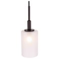 thumbnail image 2 of Woodbridge Lighting Elise 1-Light Glass Mini-Pendant in Bronze/Opal, 2 of 4