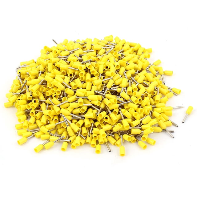 Unique Bargains 1000 Pcs Fil Cuivre Serti Isolé Ferrule Broche Cordon Terminal AWG 22