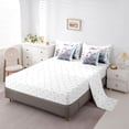 thumbnail image 5 of Homewish Chic Floral 7-Piece Reversible King Comforter Set for Kids, Spring Garden Design, 5 of 8