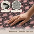 thumbnail image 6 of ODIKA Pink Geometric Contemporary Crosshatch Network Bold Framework for Dining Room, Under Table, Home Office, Non-Slip Chair-Friendly, 6 of 7