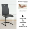 thumbnail image 3 of 6Pcs 4Pcs 2Pcs/Set Modern Dining Chairs with Faux Leather Padded Seat Dining Living Room Chairs Upholstered Chair with gold Metal Legs Design for Kitchen, Living, Bedroom, Dining Room Side Chairs, 3 of 16