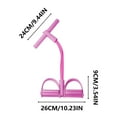 thumbnail image 6 of 21 Fitness Resistance Bands-4 Tube Pedal Ankle Puller 2025 Upgrade Stretch Bands for Exercise Sit Up Exercise Equipment AB Training Auxiliary Device Workout Equipment for Women Men(Pink), 6 of 9