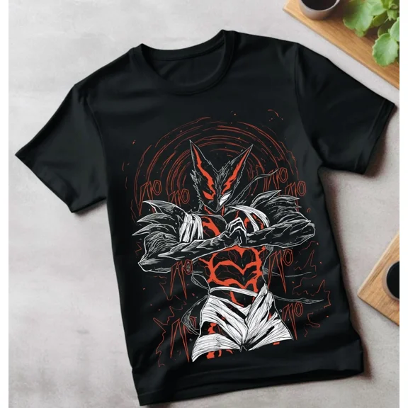 Garou T-shirt One Punch Shonen King Horror Anime Manga Gift black shirt All Size
