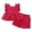 j-Red12, variant on LIIPEE Girls Outfit Sets Casual Summer Stylish Plaid Sleeveless Square Neck Buttons Ruffle Dress Elastic Waist Shorts 2 Piece Set Kids Comfortable Breathable Cute Soft Clothing,Purple,6-12 Months