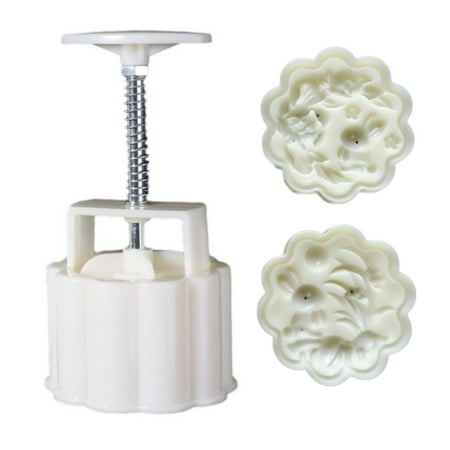 

OOKWE Plastic Material Mooncake Molds Cute Rabbit Shape Mooncake Stamps Mooncake Mould