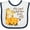 White and Navy, variant on Inktastic My Great Grandma Loves Me Boys or Girls Baby Bib