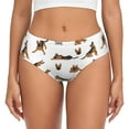 thumbnail image 1 of Balery German Shepherd Dog Ropa Interior de Algodón para Mujer con Dibujo – Braguitas Cómodas y Elásticas, Estilo Clásico-X-Small, 1 of 6
