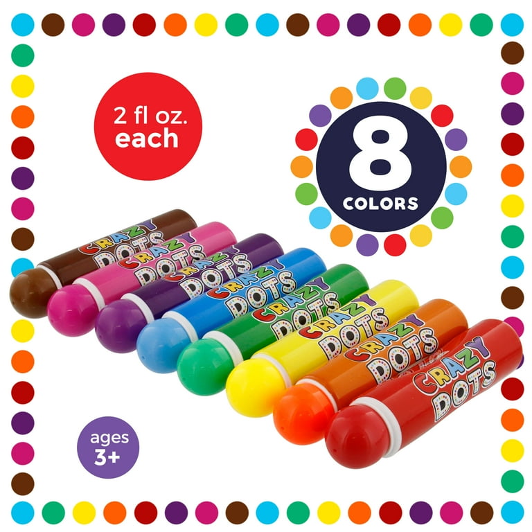 U.S. Art Supply Crazy Dots Markers Washable Water-Based Safe